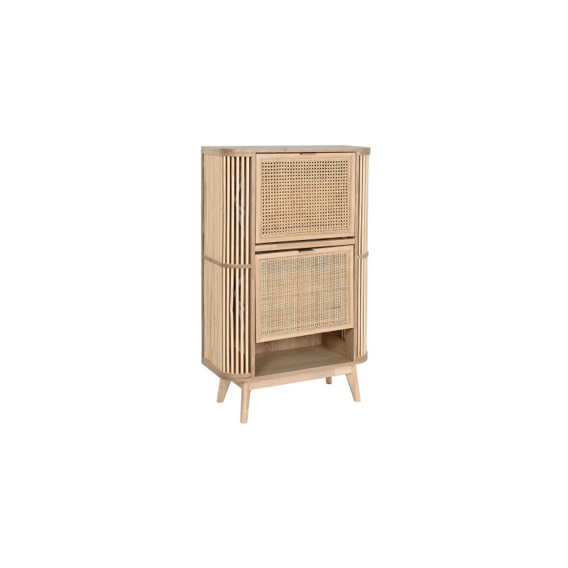 PANTOFAR HOME ESPRIT AURIU NATURAL RATAN LEMN DE BRAD TROPICAL 70 X 29 X 115 CM