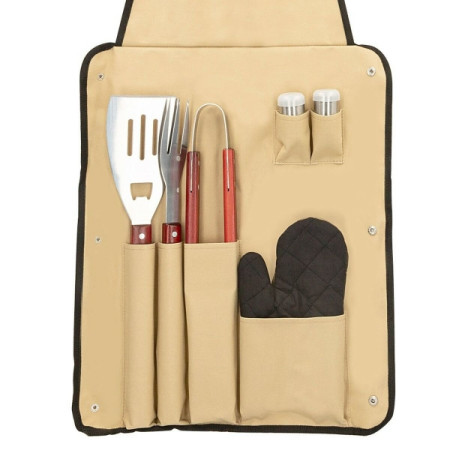 SET DE USTENSILE PENTRU GRĂTAR AKTIVE 7 PIESE GRĂTARE OȚEL INOXIDABIL 42 X 67 X 3 CM (4 UNITĂȚI)