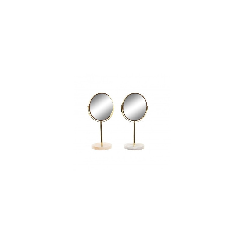 DKD Home Decor Mirror 18 x 13 x 35 cm Gray Beige Gold* Metal White Resin Light Gray (2 Units) DKD Home Decor Mirror 18 x 13 x 35 cm Gray Beige Gold* Metal White Resin Light Gray (2 Units)