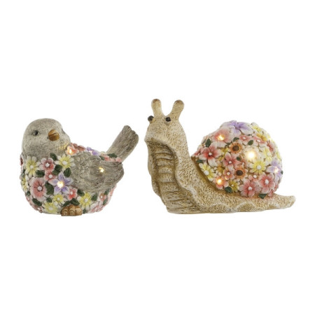 FIGURINĂ DECORATIVĂ DE GRĂDINĂ HOME ESPRIT MAGNEZIU 30 X 20 X 28 CM (2 UNITĂȚI)