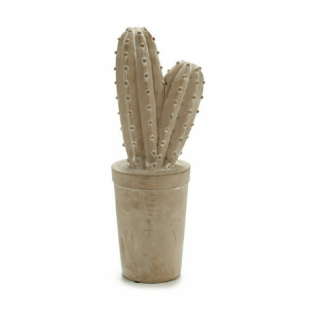 FIGURINĂ DECORATIVĂ DE GRĂDINĂ CACTUS PIATRĂ 13 X 38 X 13 CM (3 UNITĂȚI)