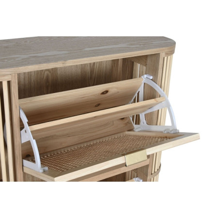 PANTOFAR HOME ESPRIT AURIU NATURAL RATAN LEMN DE BRAD TROPICAL 70 X 29 X 115 CM